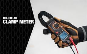 img 2 attached to 🔌 Southwire 21510N Clamp Meter with third-hand test probe holder, 400A AC current range, CAT III 600V safety rating, non-contact voltage detector, 5 year warranty - Black Brown