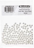 beadalon 144-piece 5-mm silver plate round memory wire end cap: complete your jewelry with style! logo