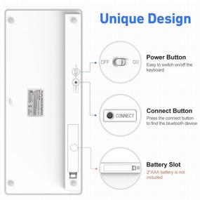 img 1 attached to 🔌 KOOWIEN Bluetooth Keyboard: Compatible with iPad 8th Gen, iPad Air 4th Gen, iPad Pro 12.9/11 & More Bluetooth Devices