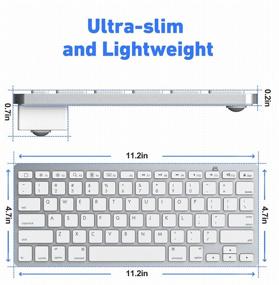 img 2 attached to 🔌 KOOWIEN Bluetooth Keyboard: Compatible with iPad 8th Gen, iPad Air 4th Gen, iPad Pro 12.9/11 & More Bluetooth Devices