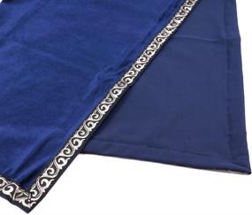 img 2 attached to 🔮 YOUMU Gothic Altar Tarot Cards Bag & Party Table Cloth: Vibrant Blue Velvet Tapestry for Divination, Wicca Theme, and Spellbinding Atmosphere