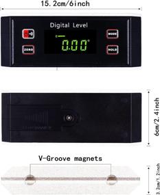 img 2 attached to Inclinometer Protractor V Groove Magnetic Backlight