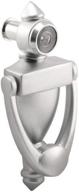 nuk3y door knocker &amp; viewer: 9/16 in. bore, 220-degree view angle, satin nickel finish (5-1/2&#34; height) логотип