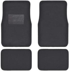 img 3 attached to 🚗 BDK MT-120-DG: Premium Interlock Car Floor Mats with Advanced No-Slip Technology - 4-Piece Set, Dark Gray