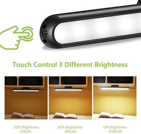 img 2 attached to 💡 UL Plug-in Dimmable Touch Light Bar for Wall-mounted Reading Lamps, Headboards, Bunk Beds, Bedside, Bedroom Closets, LED Makeup Mirrors, Under Cabinet Lighting - 6000K (No Battery Inside)