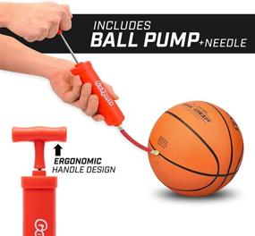 img 2 attached to 🏀 GoSports 7" Mini Basketball Bundle with Premium Pump - Ideal for Mini Hoops or Training