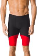 🩲 speedo men's endurance+ splice team colors swimsuit jammer logo