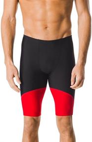 img 4 attached to 🩲 Speedo Men's Endurance+ Splice Team Colors Swimsuit Jammer