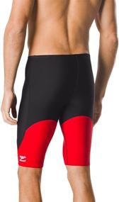 img 3 attached to 🩲 Speedo Men's Endurance+ Splice Team Colors Swimsuit Jammer