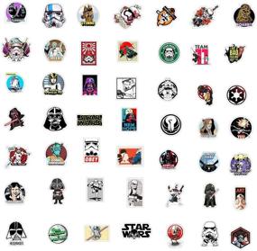 img 1 attached to 🌟 Star War 100PCS Stickers: Ideal for Water Bottles, Laptops, Bedrooms, Cars, and More!