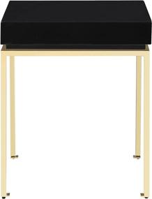 img 1 attached to Iconic Home Nightstand Lacquer Contemporary