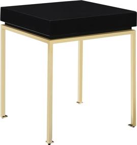 img 3 attached to Iconic Home Nightstand Lacquer Contemporary