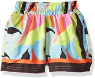 🩳 maaji boys' print mixed elastic waist swimsuit trunks: stylish and comfortable swimwear for boys logo