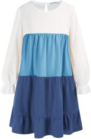 img 4 attached to 👗 GRACE KARIN Tiered Sleeve Dresses: Stylish Girls' Clothing Collection