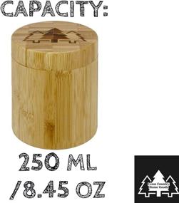 img 2 attached to 250ml Large Bamboo Smell Proof Stash Jar: Store Herbs and Spices Discreetly, Ensures Freshness with Airtight Glass Container