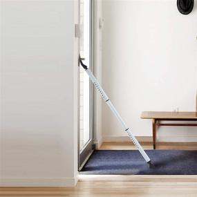 img 3 attached to 🚪 HoneSecur 2-in-1 Door Security Bar & Sliding Patio 28″ Door Stopper Security Jammer Bar: Child-Proof Adjustable Window and Doors Security Bars in White