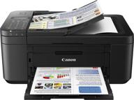 canon pixma tr4520: black wireless all-in-one photo printer with mobile printing & alexa compatibility logo