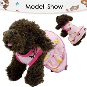 img 3 attached to 🐶 Tealots 2-Pack Dog Shirt Skirt Pet Clothes | Puppy T-Shirts Sleeveless Cute Princess Dress Summer Apparel | Puppy Outfit Printed Vest in Pink | Clothing for Small, Extra Small & Medium Dogs/Cats