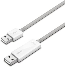 img 1 attached to 🔌 iLuv High Speed USB Direct File Transfer Cable - Award Winning to Sync/Transfer between Mac and PC, Mac and Mac, PC and PC without External Drive (4ft)