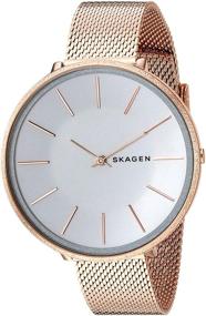 img 2 attached to ⌚ Skagen Women's Karolina Rose Gold Casual Watch SKW2726 with Stainless Steel Quartz Movement and Plated Strap