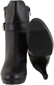 img 1 attached to 👢 MBL9430 Women's Black Boots by Milwaukee Leather - Side Zipper Entry and Adjustable Buckle Included