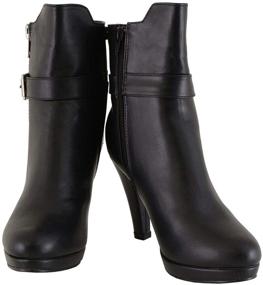 img 2 attached to 👢 MBL9430 Women's Black Boots by Milwaukee Leather - Side Zipper Entry and Adjustable Buckle Included