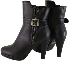 img 3 attached to 👢 MBL9430 Women's Black Boots by Milwaukee Leather - Side Zipper Entry and Adjustable Buckle Included