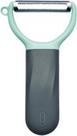 🍏 kalar kitchen vegetable fruit peeler: serrated y peeler with non-slip handle - dishwasher safe (green) - ideal for tomatoes, peaches, kiwi fruits logo