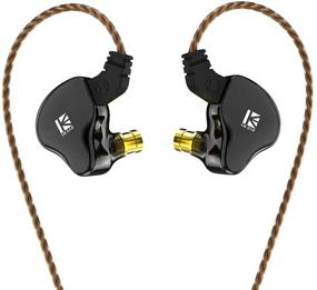 img 4 attached to 🎧 KBEAR KS2 Earphones: Enhanced Stereo Bass In-Ear Headphones, Yinyoo HiFi Over-Ear Earbud Headset with Noise Cancelling - 1BA 1DD Hybrid IEM, Removable Cable (mic included, KS2 Black)