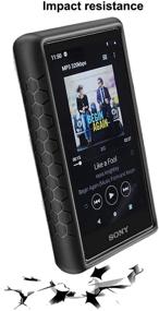 img 2 attached to 📱 Небесно-голубой ударопрочный бронированный чехол для Sony Walkman NW-A100 A105 A106 - полное защитное накидка для кожи