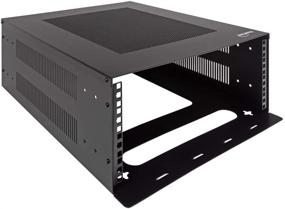 img 2 attached to NavePoint 4U Vertical Wall Mountable Server Rack in 🖥️ Sleek Black Finish: A Space-saving Solution for Efficient Server Organization