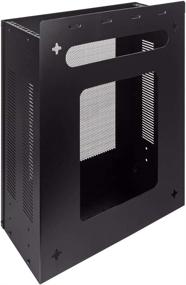 img 3 attached to NavePoint 4U Vertical Wall Mountable Server Rack in 🖥️ Sleek Black Finish: A Space-saving Solution for Efficient Server Organization