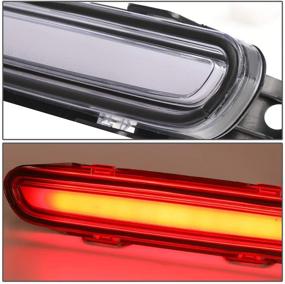 img 2 attached to 🚦 DNA Motoring 3BL-CHA06-3D-LED-CH: Enhance Safety with 3D LED Bar 3rd Tail Brake Light Rear Center Stop Lamp