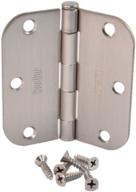 🔐 premium kesler nickel hinges with radius corners - sleek and functional door hardware logo