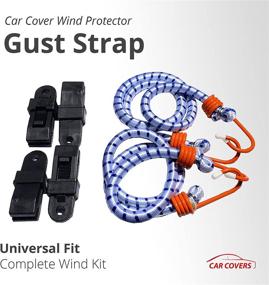 img 3 attached to 🌬️ Gust Strap Car Cover Wind Protector - Ensure Your Car Cover Stays in Place, Even in Extreme Wind Conditions - Ideal for Cars, SUVs, Trucks, Vans, and More! Universal Fit. Complete Wind Kit Included.