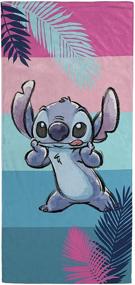 img 3 attached to Детское полотенце на пляж и бассейн Lilo and Stitch: супер мягкое и впитывающее - 28 x 58 дюймов (официальный продукт Disney)