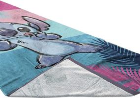 img 2 attached to Детское полотенце на пляж и бассейн Lilo and Stitch: супер мягкое и впитывающее - 28 x 58 дюймов (официальный продукт Disney)
