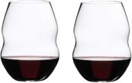 🍷 riedel swirl wine glass set - 2 count (pack of 1), clear - premium glassware for perfect wine tasting логотип