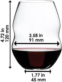 img 2 attached to 🍷 Riedel Swirl Wine Glass Set - 2 Count (Pack of 1), Clear - Premium Glassware for Perfect Wine Tasting