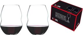 img 3 attached to 🍷 Riedel Swirl Wine Glass Set - 2 Count (Pack of 1), Clear - Premium Glassware for Perfect Wine Tasting