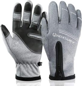 img 4 attached to 🧤 N/H HOXSURY Winter Gloves: Windproof, Waterproof & Warm Touchscreen Gloves for Men & Women - Ideal Outdoor Thermal Gloves for Cycling, Riding, Running & Work