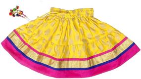 img 1 attached to 👗 KL101 Chandrakala Kids Lehenga Choli Set - Ethnic Traditional Party Wear Dress Skirt Tops for Girls