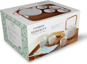 img 3 attached to 🍵 CasaWare Serenity 7 Piece Tea White: Elegant and Functional Tea Set for Peaceful Moments