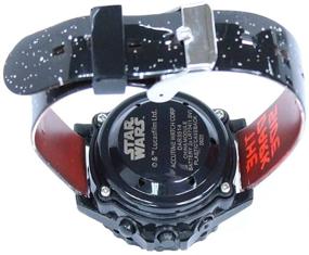 img 2 attached to Star Wars Digital-Analog Black Watch for Kids - DAR3514