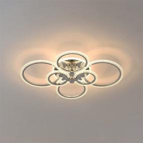 img 3 attached to Ceiling DYCLED Dimmable Chandelier 30 7INCH