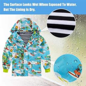 img 2 attached to ☔ Waterproof Cotton Lined Floral Printed Raincoats for Girls and Boys, Ages 2-9 Years - UNIFACO