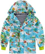 ☔ waterproof cotton lined floral printed raincoats for girls and boys, ages 2-9 years - unifaco logo