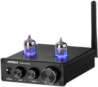 🎶 aiyima audio 6j1 tube preamplifier bluetooth 5.0 | treble & bass adjustment | dc12v hifi audio preamp ne5532p chips for home audio amplifier system (black + bt 5.0) logo