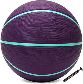 img 3 attached to Official Size Streetball AND1 Fantom Rubber Basketball 🏀 with Pump - Perfect for Indoor and Outdoor Basketball Games