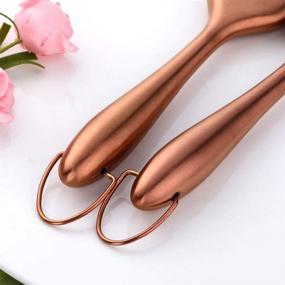 img 1 attached to 🌹 2 Pack Rose Gold Grill Basting Brush Set with Backup Silicone Brush Heads - Heatproof, Rust Resistant, Dishwasher Safe Pastry Brushes for Kitchen Cooking, BBQ - Stainless Steel Handles, No Shed Bristles